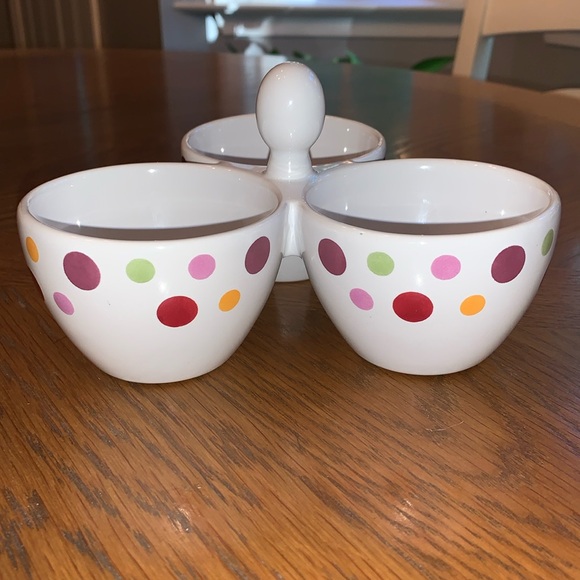 Pampered Chef Simple Additions Dot Trio Server - Picture 1 of 4